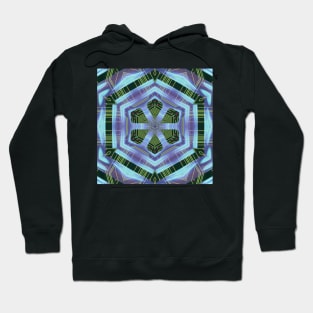 Circuitboard fire Kaleidoscope Pattern (Seamless) 4 Hoodie